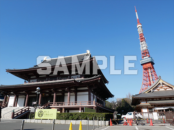 東京タワーと増上寺 2